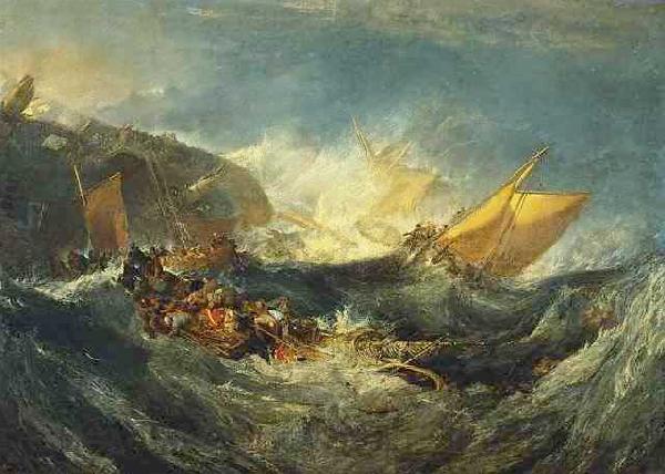 Joseph Mallord William Turner The shipwreck of the Minotaur, Spain oil painting art
